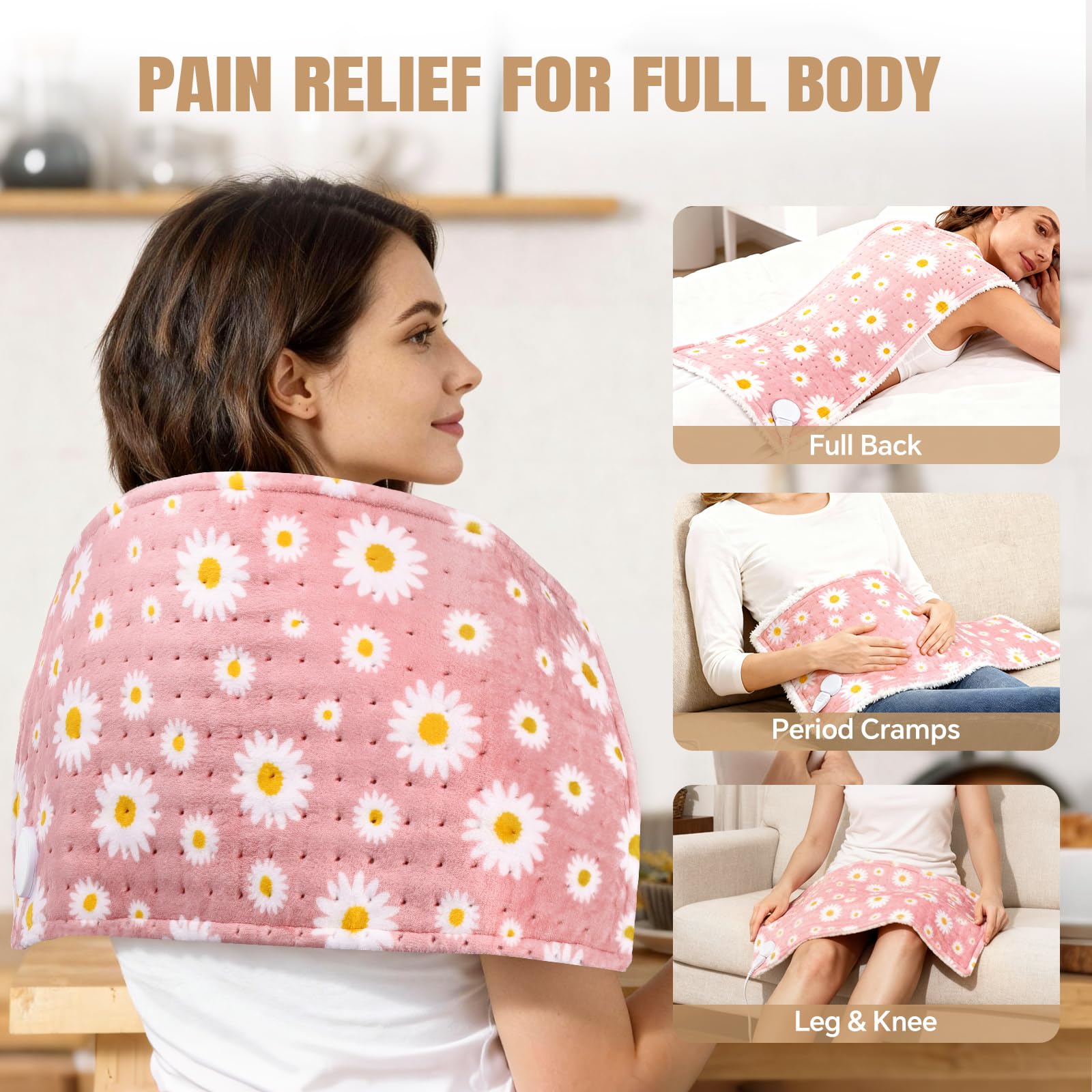 MewMix Daisy dorso rosa: reverso sherpa cálido para confort.