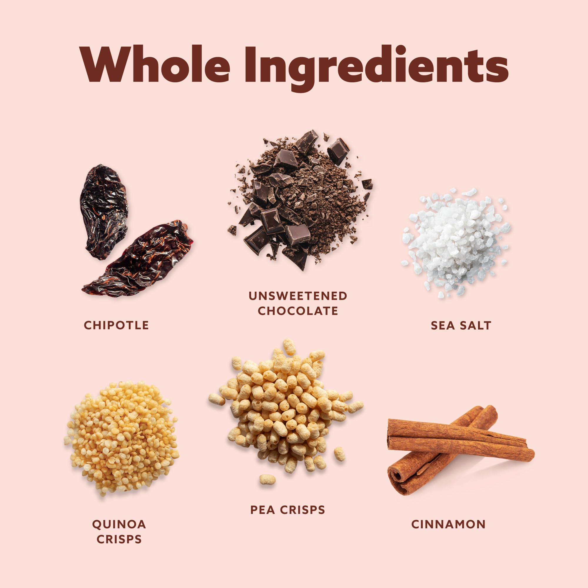 Mezcla Puff-Crispy Bar ingredientes reales para gusto natural.