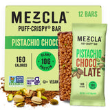 Barra Mezcla Pistacho Chocolate en envase, snack práctico para llevar