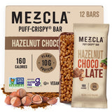 Mezcla Puff-Crispy barra proteína avellana chocolate, snack rápido para la oficina