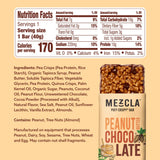 Mezcla: barra proteica puff-crispy con textura crujiente, ideal como merienda energizante.