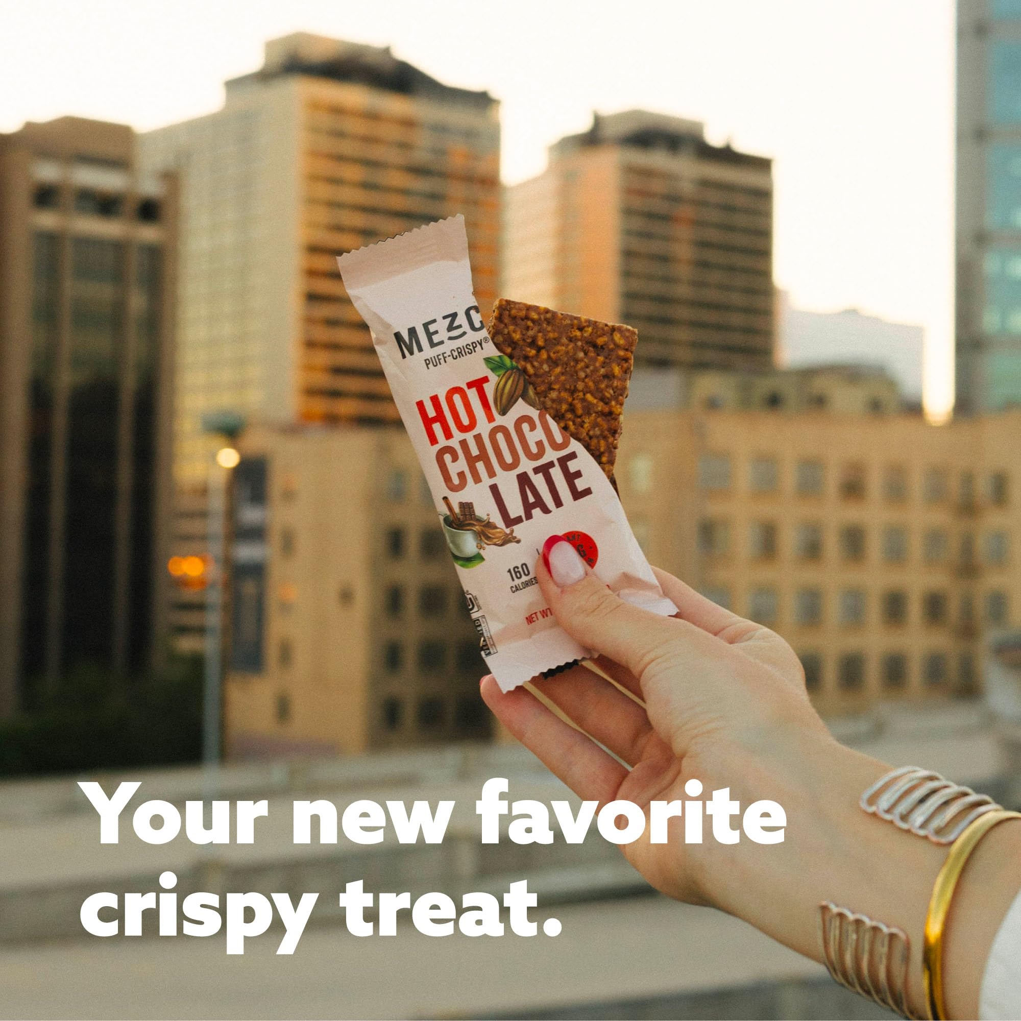 Mezcla Puff-Crispy Bar uso escolar, viaje o trabajo como snack.