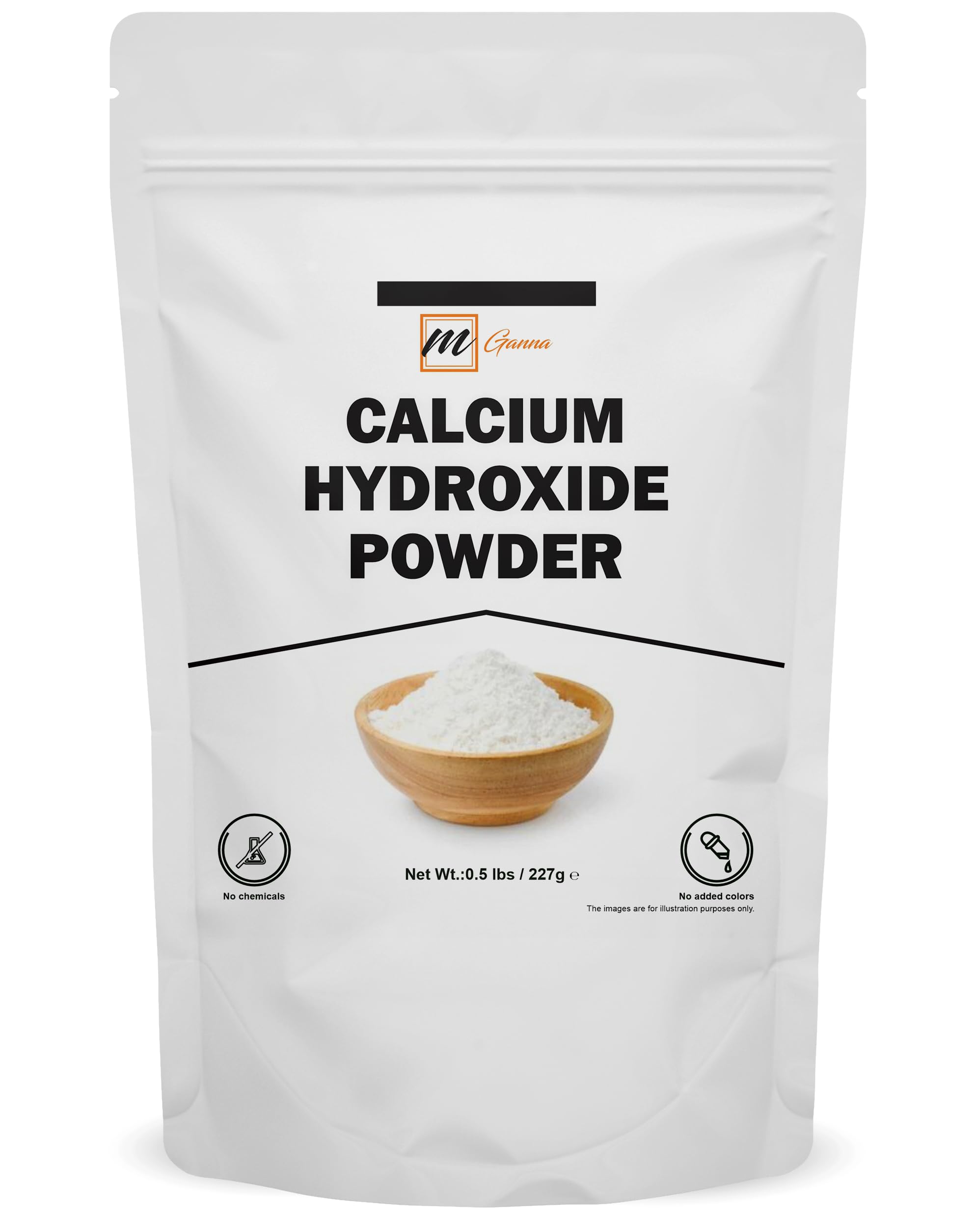 mGanna calcio hidróxido polvo cosmético para formulaciones estables