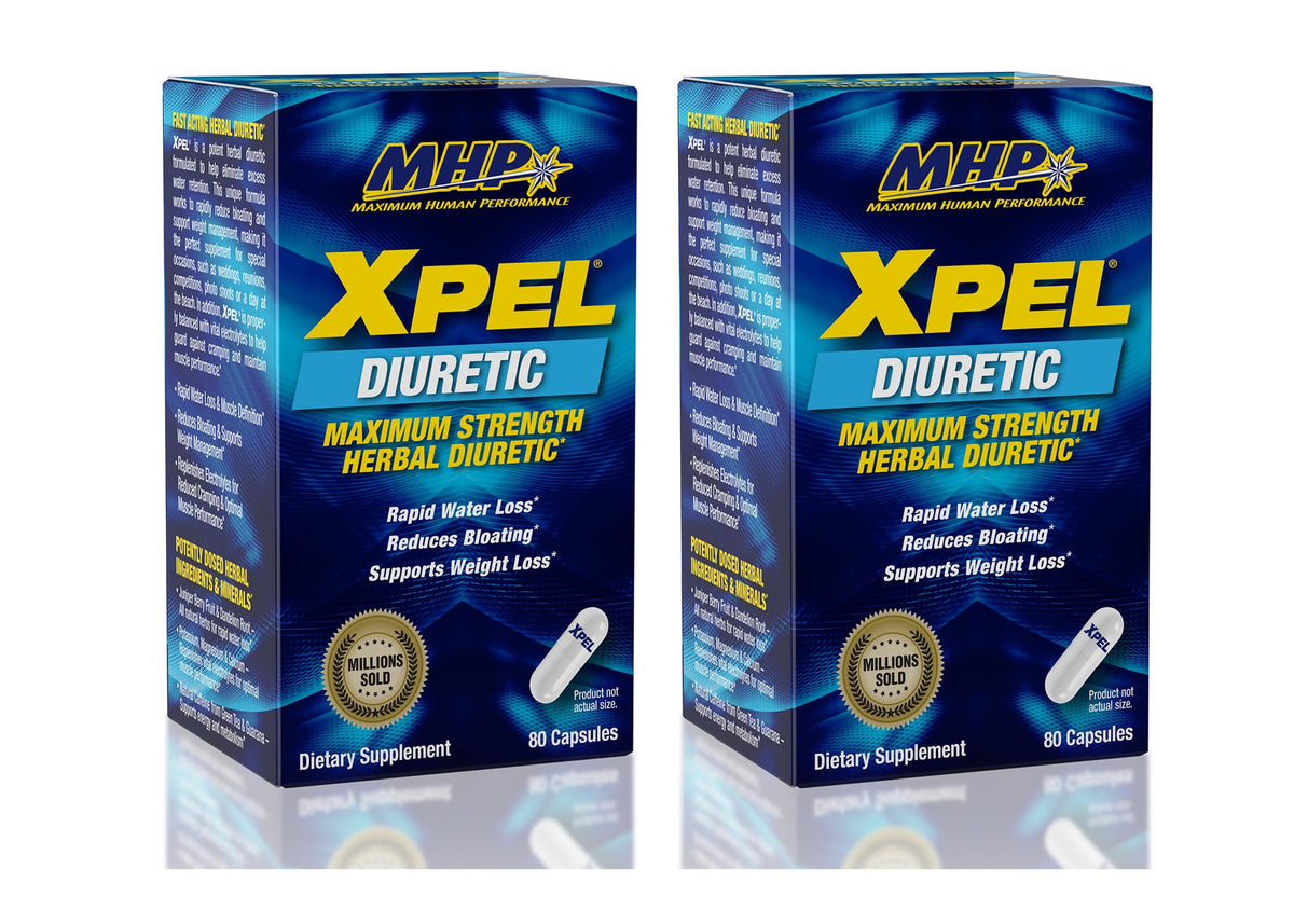 MHP Xpel diurético herbal en empaque variado para uso diario