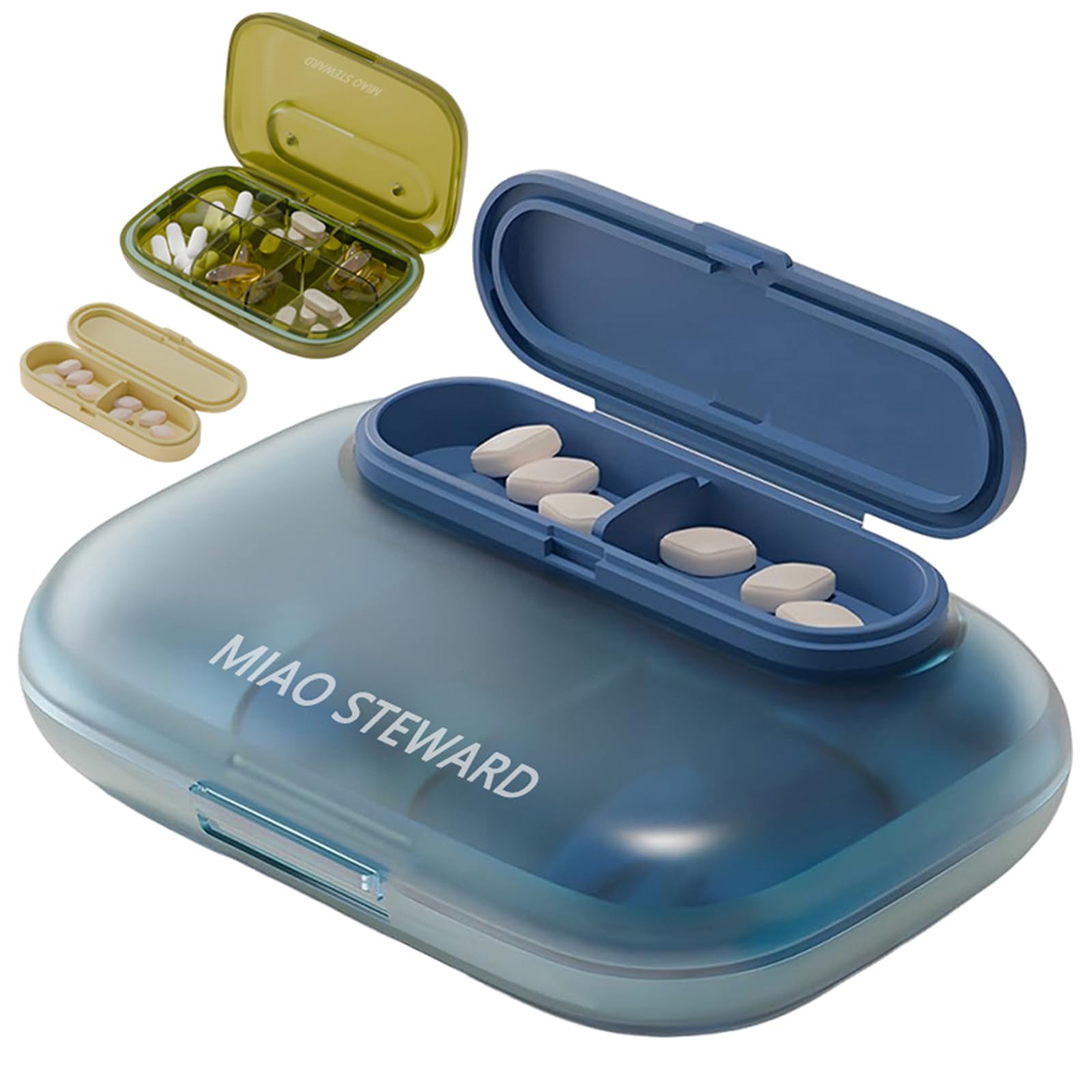 Miao Steward organizador de pastillas portátil con 6 celdas, ideal para viajar.