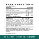 michaels etiqueta-frontal muestra nutrientes lipotrópicos clave