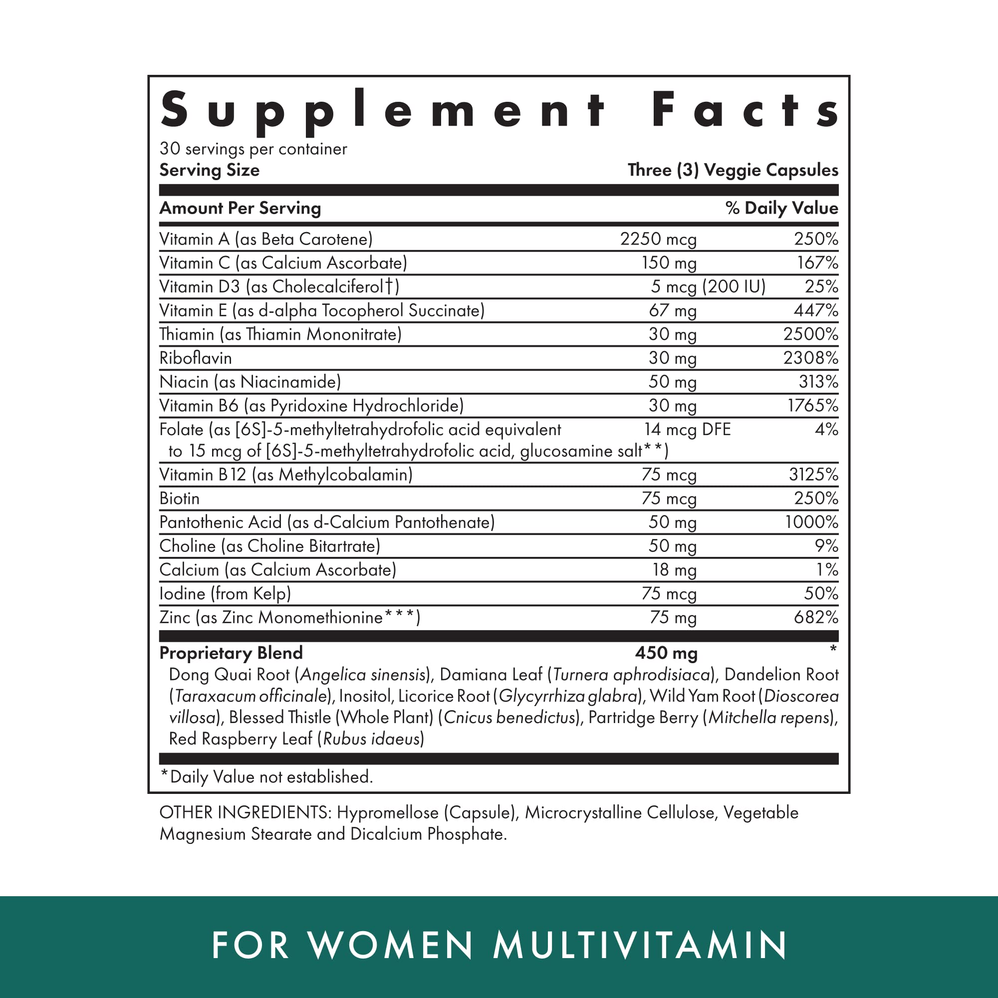 MICHAEL'S multivitamínico ofrece energía diaria para mujeres.