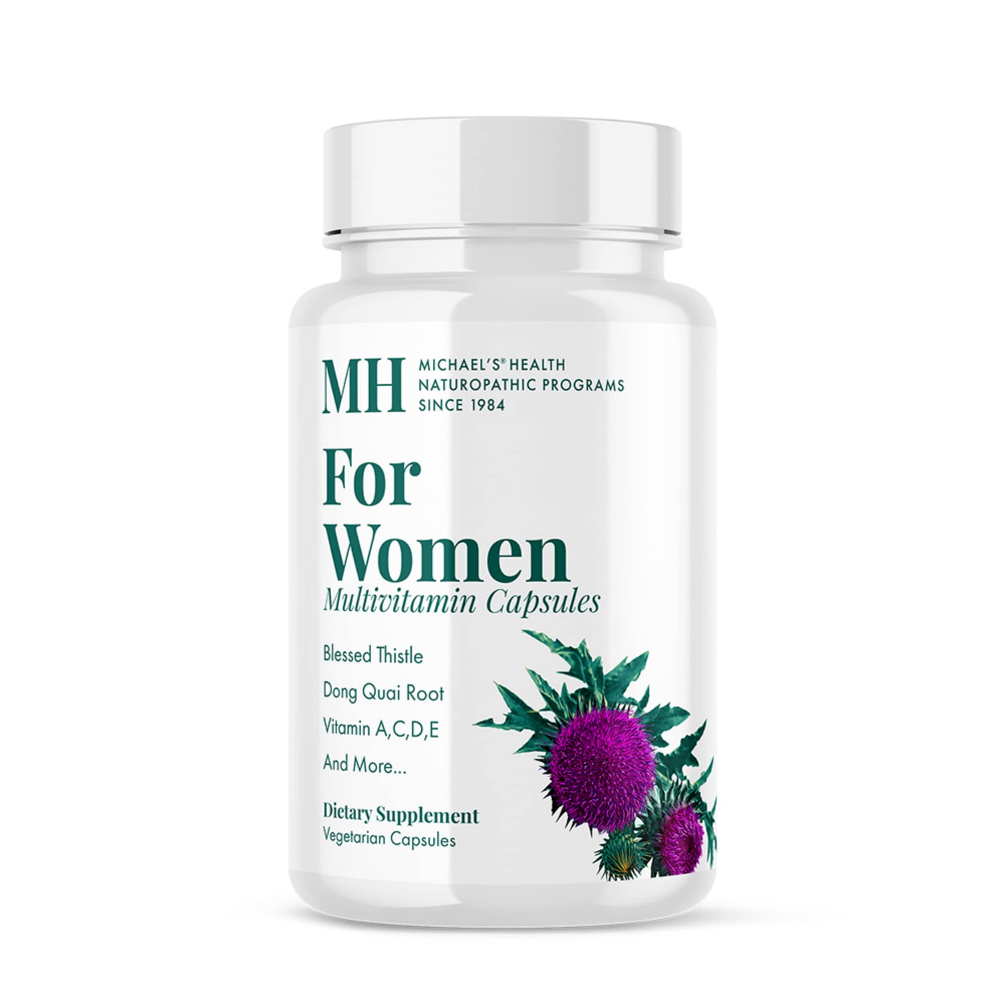 MICHAEL'S multivitamínico envase con cápsulas vegetarianas para uso diario.