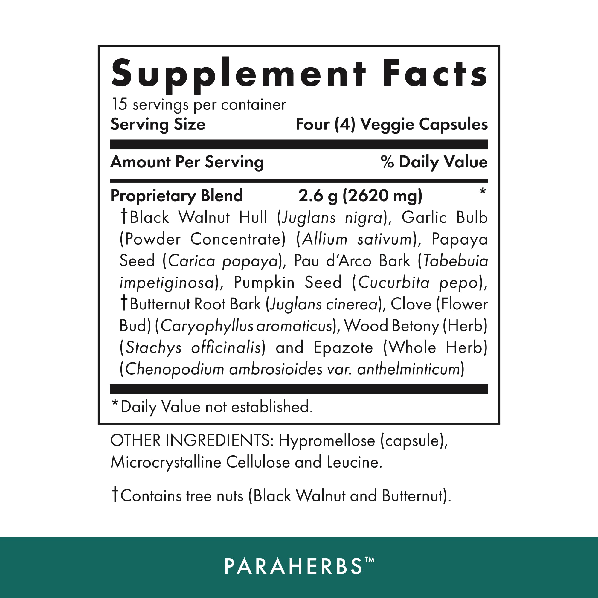 MICHAEL'S Paraherbs muestra fibra soluble e insoluble para movimiento intestinal suave.