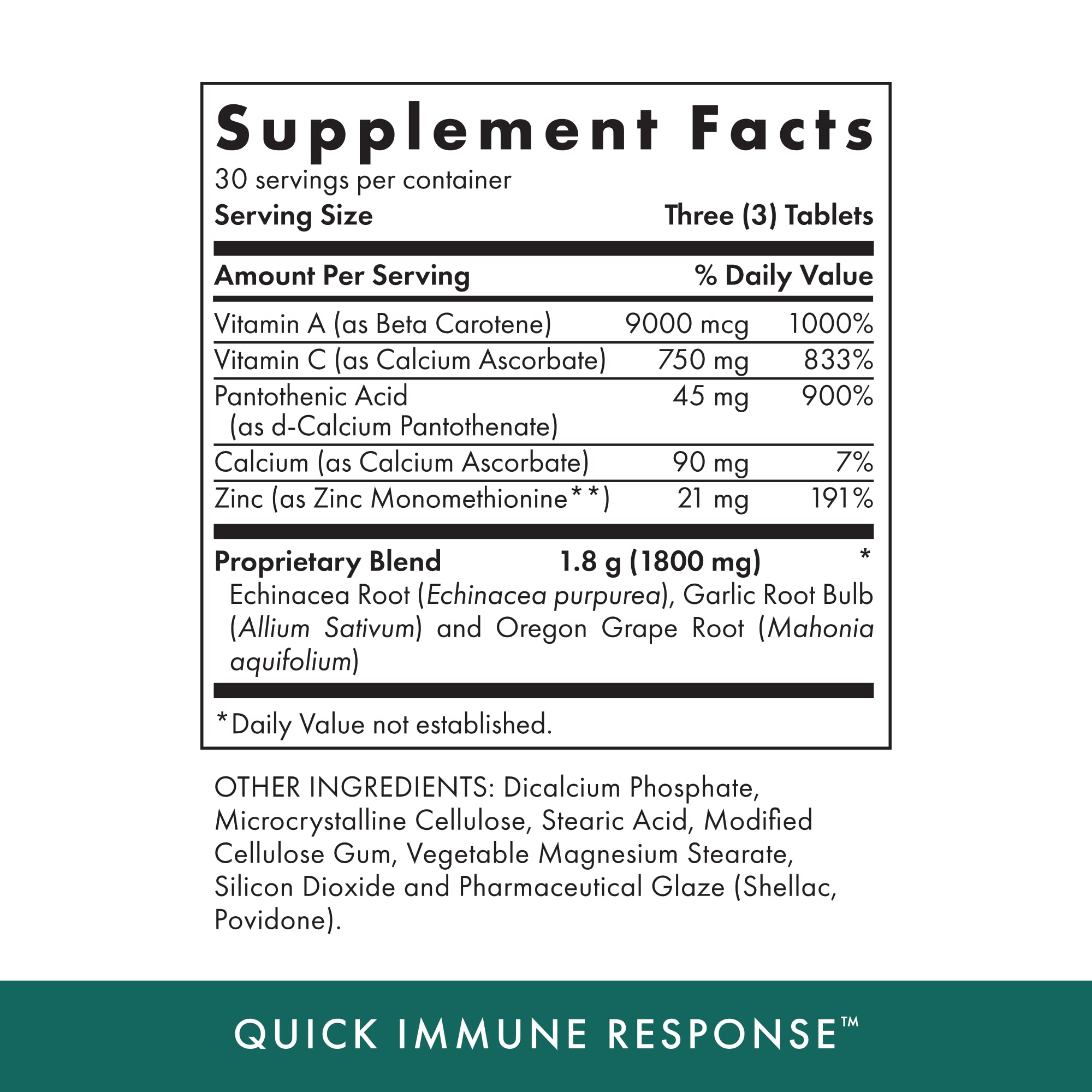 MICHAEL'S Vitamina A, C y Zinc: tabletas para nutrición inmunitaria.