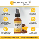 Ingredientes orgánicos de Mickelberry Gardens en mezcla herbal.