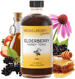 Botella de Mickelberry Gardens tonico de saúco con miel para uso diario