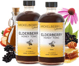 Mickelberry Gardens Tonico Sauco Miel: botella lista para rutina diaria de bienestar.