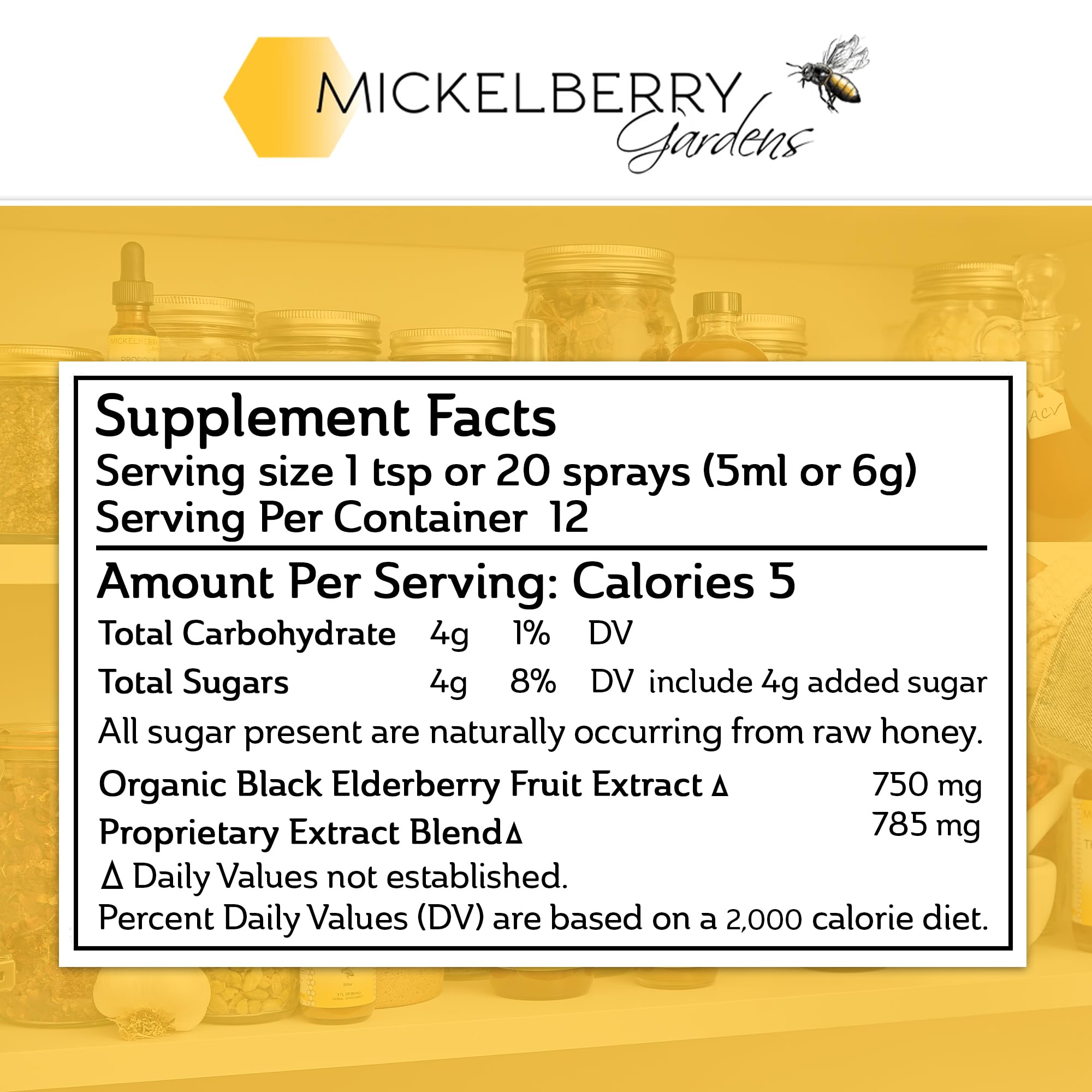 Mickelberry Gardens Modo de Uso Te: añadir al té para un sabor cálido.