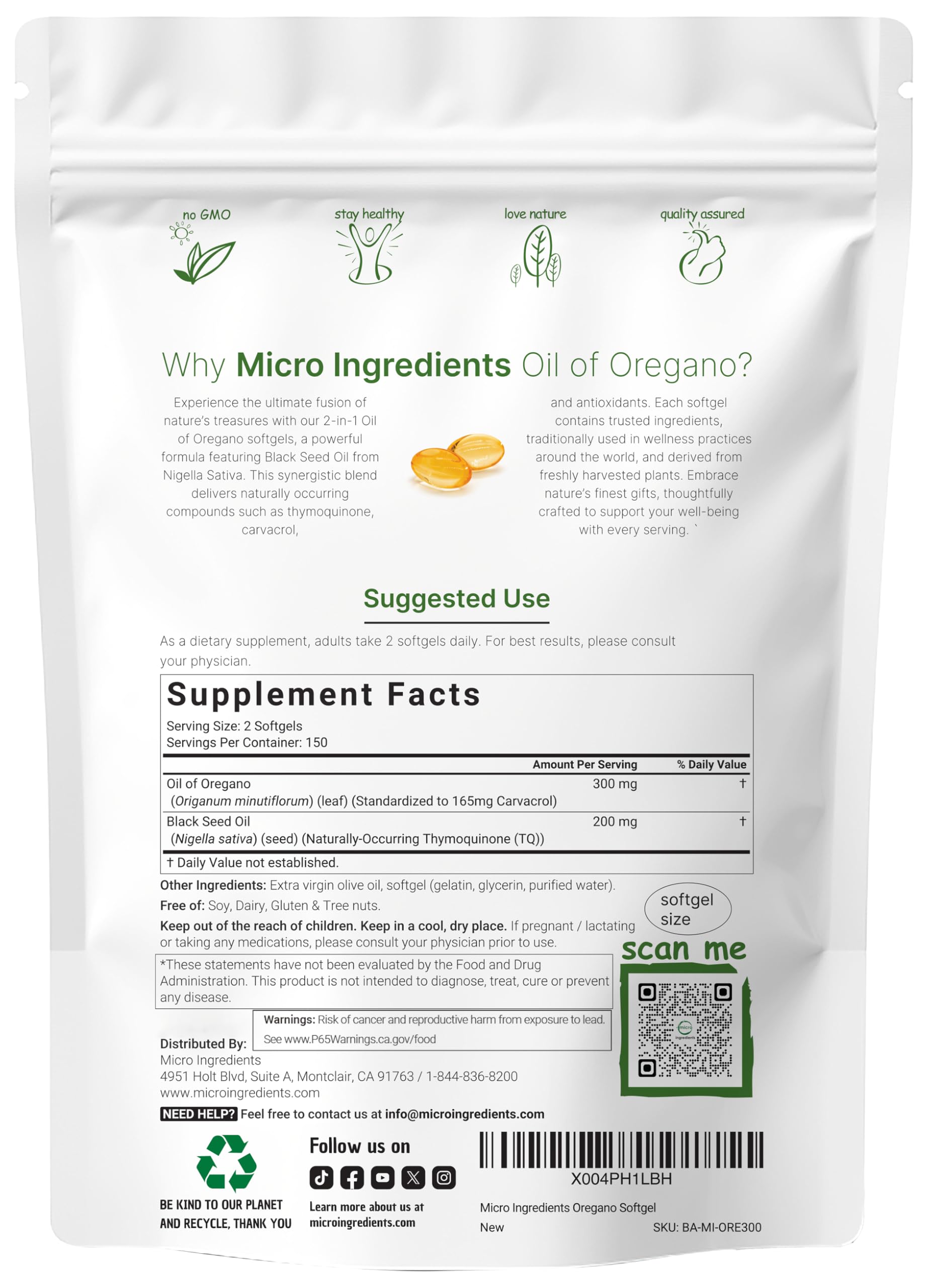 Micro Ingredients Aceite de Semilla Negra – cápsulas con posible apoyo antioxidante
