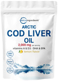 Micro Ingredients aceite hígado bacalao limón; consumo diario agradable