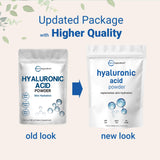 Micro Ingredients: primer plano del polvo hialuronico para piel suave