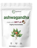 Micro Ingredients Ashwagandha: cápsulas con MCT para absorción óptima.