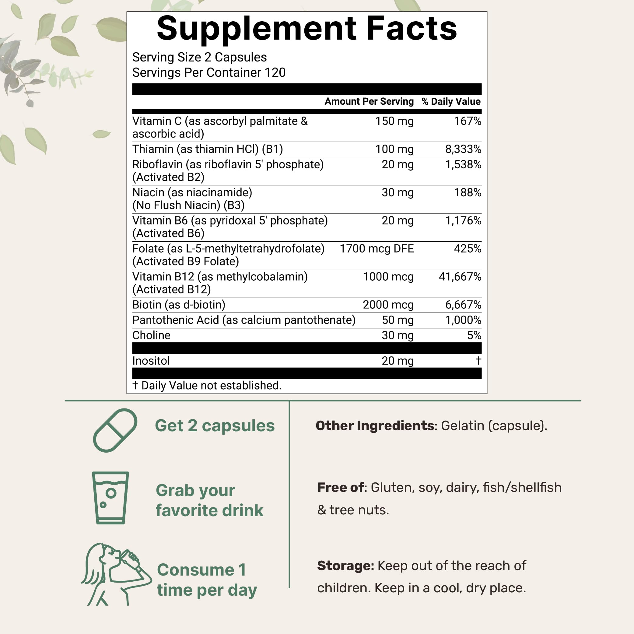 Bote Micro Ingredients de 240 cápsulas, ideal para la rotación diaria.