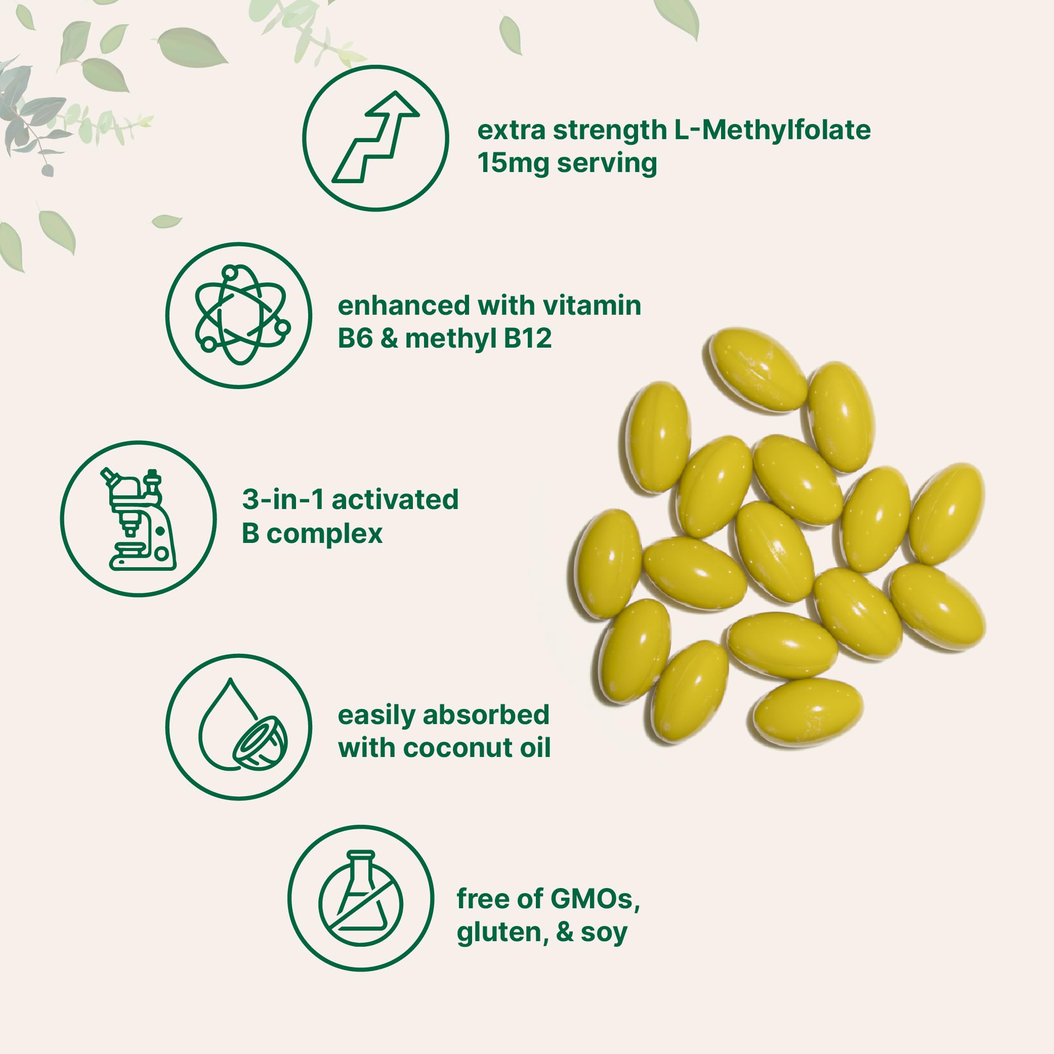Micro Ingredients 240 softgels en bolsa, suministro avanzado de vitaminas B para días constantes.