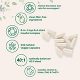 Micro Ingredients: cápsulas verdes vegetarianas para bienestar diario.