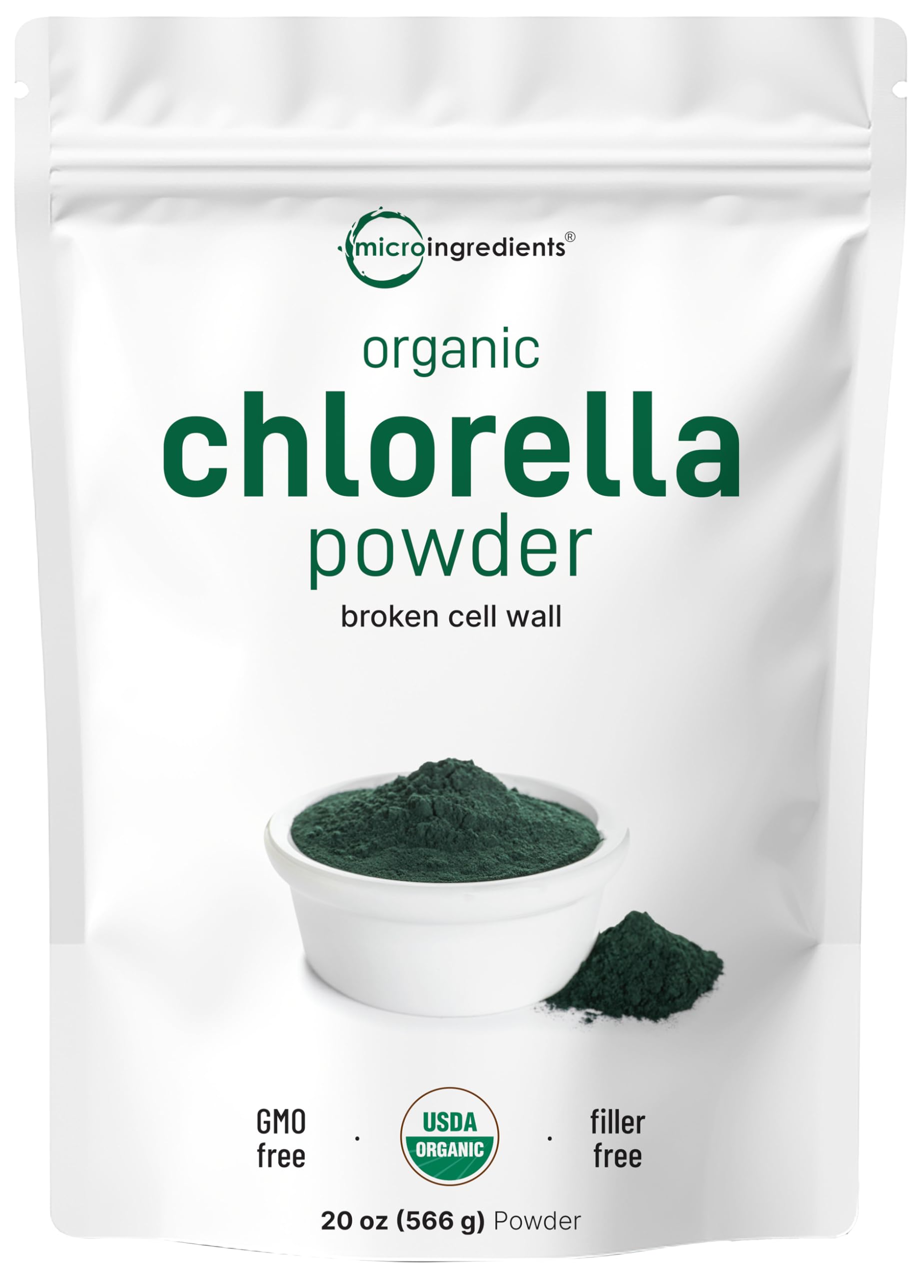 Micro Ingredients chlorella con pared rota para absorción de nutrientes