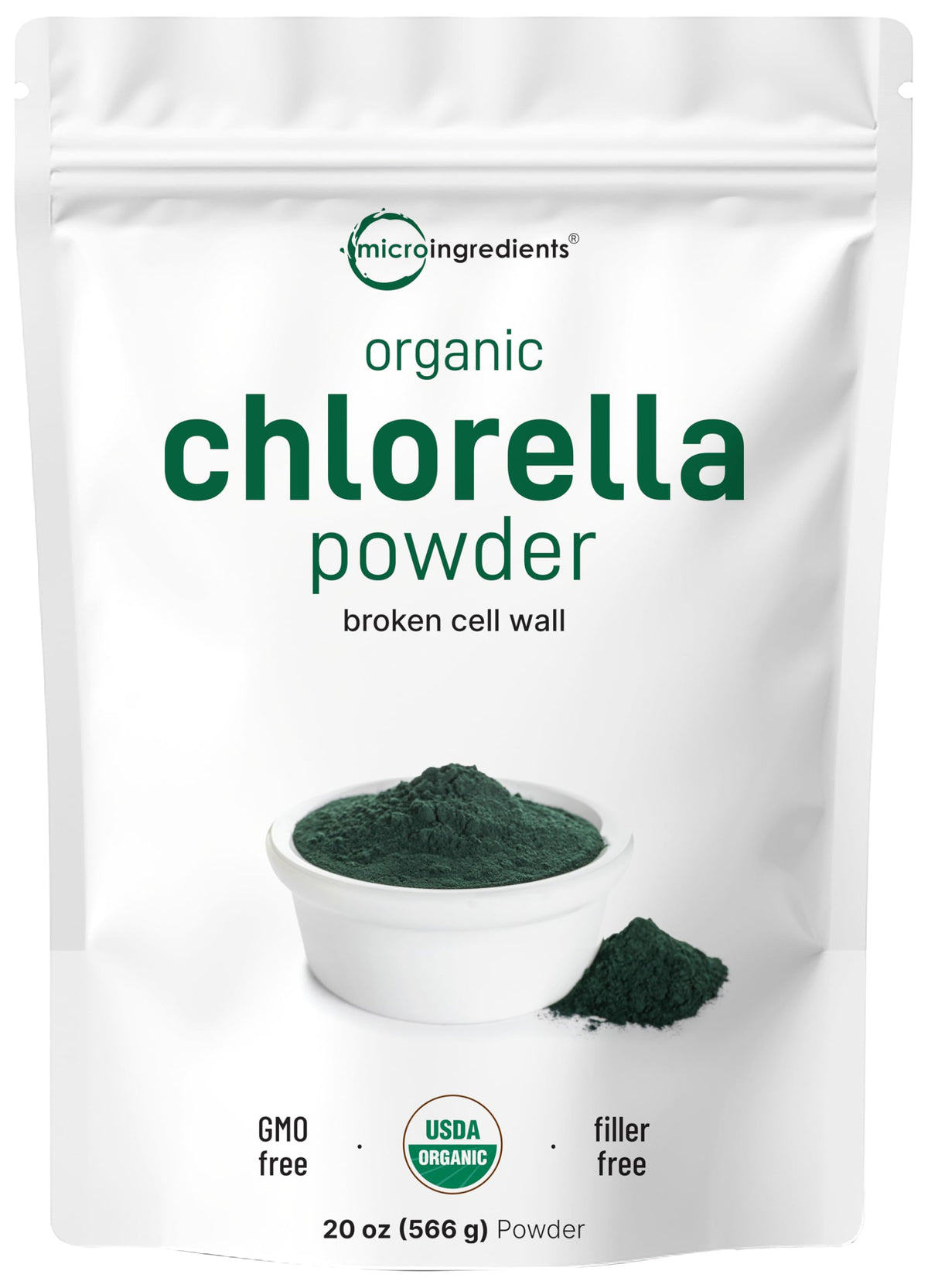 Micro Ingredients chlorella con pared rota para absorción de nutrientes