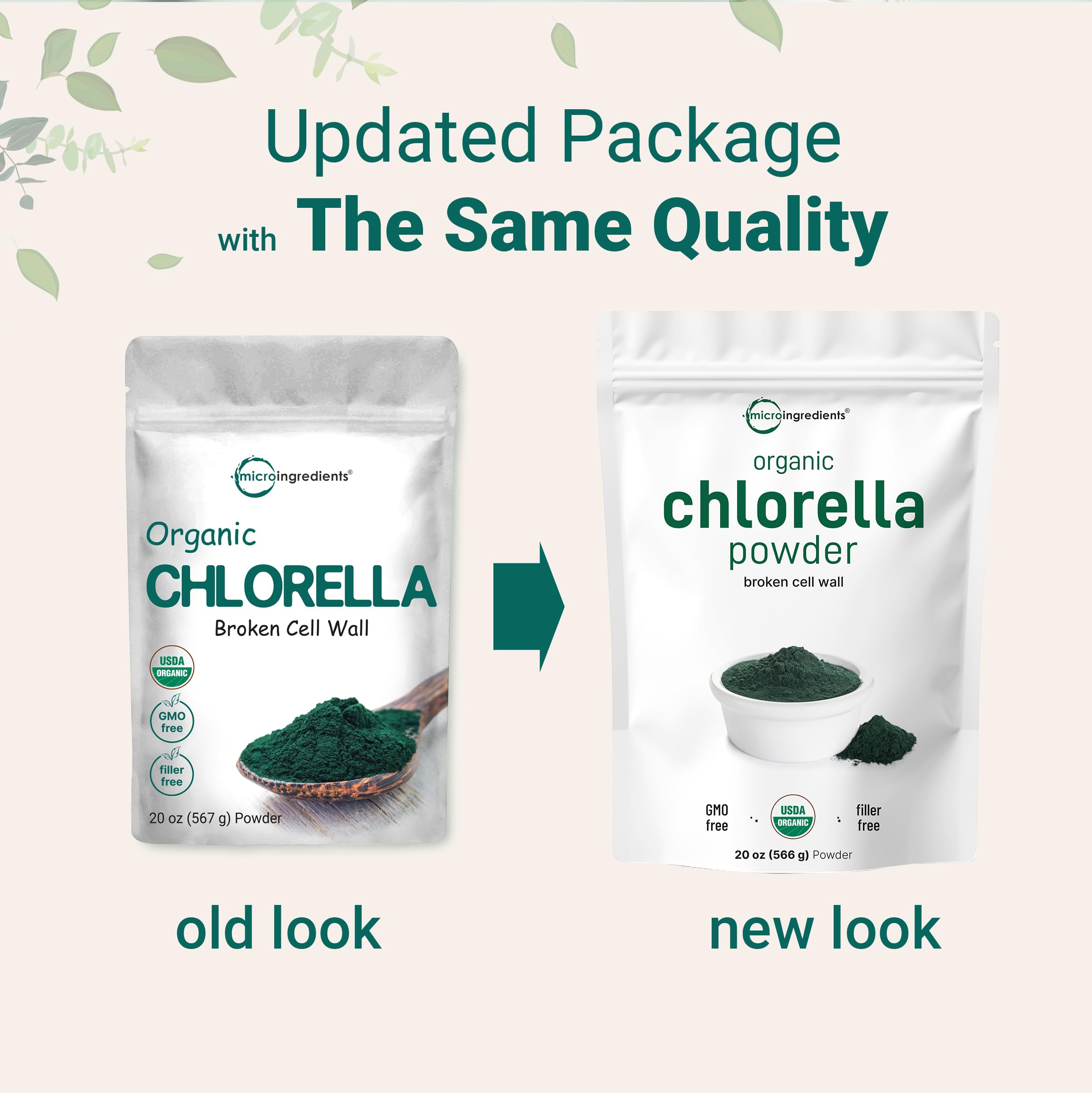 Micro Ingredients chlorella con vitaminas y antioxidantes