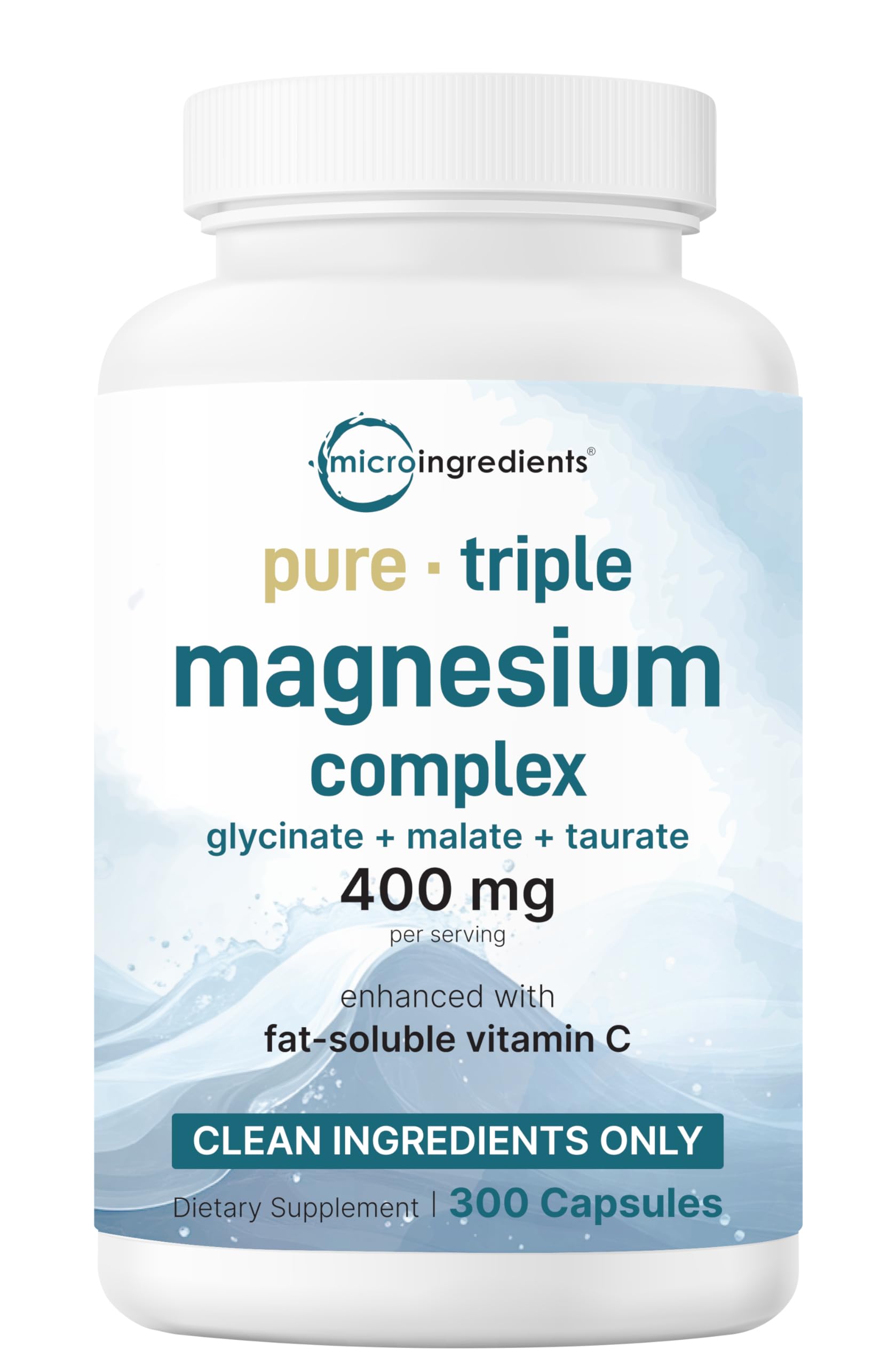 Micro Ingredients Complejo de magnesio cápsulas: mezcla triple para soporte muscular y energía diaria.