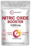 Micro Ingredients comprimidos biselados de óxido nítrico para energía en el entrenamiento.
