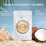 Micro Ingredients dos-en-uno D3 y K2 para una dosis diaria conveniente.