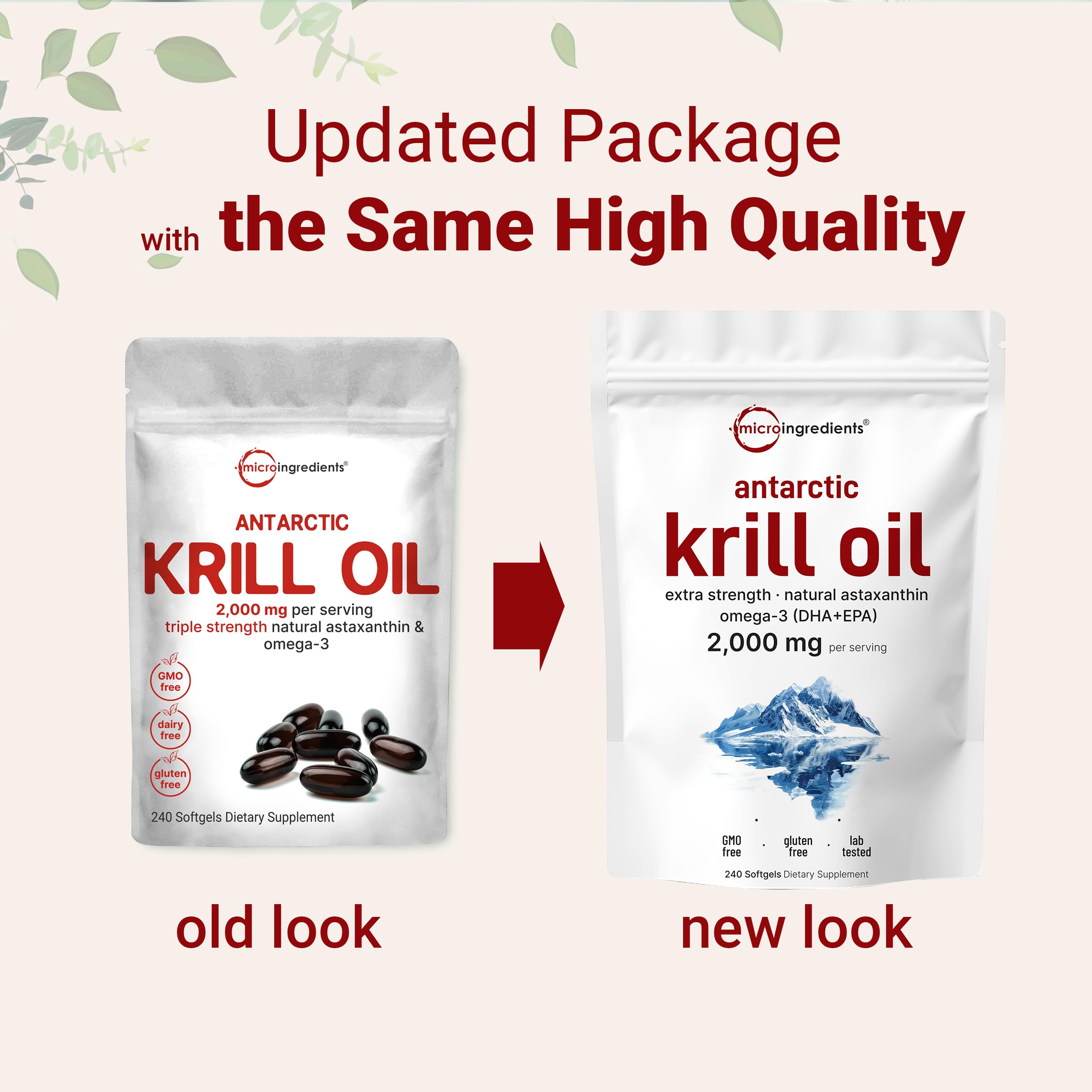 Dosis diaria en cápsulas con omega-3 de Micro Ingredients.