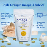 Micro Ingredients EPA 1200 mg y DHA 900 mg porción para apoyo nutricional