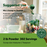 Micro Ingredients espirulina para batidos verdes: mezcla suave y rápida.