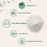 Etiqueta Micro Ingredients muestra origen en EE.UU. y opciones veganas.