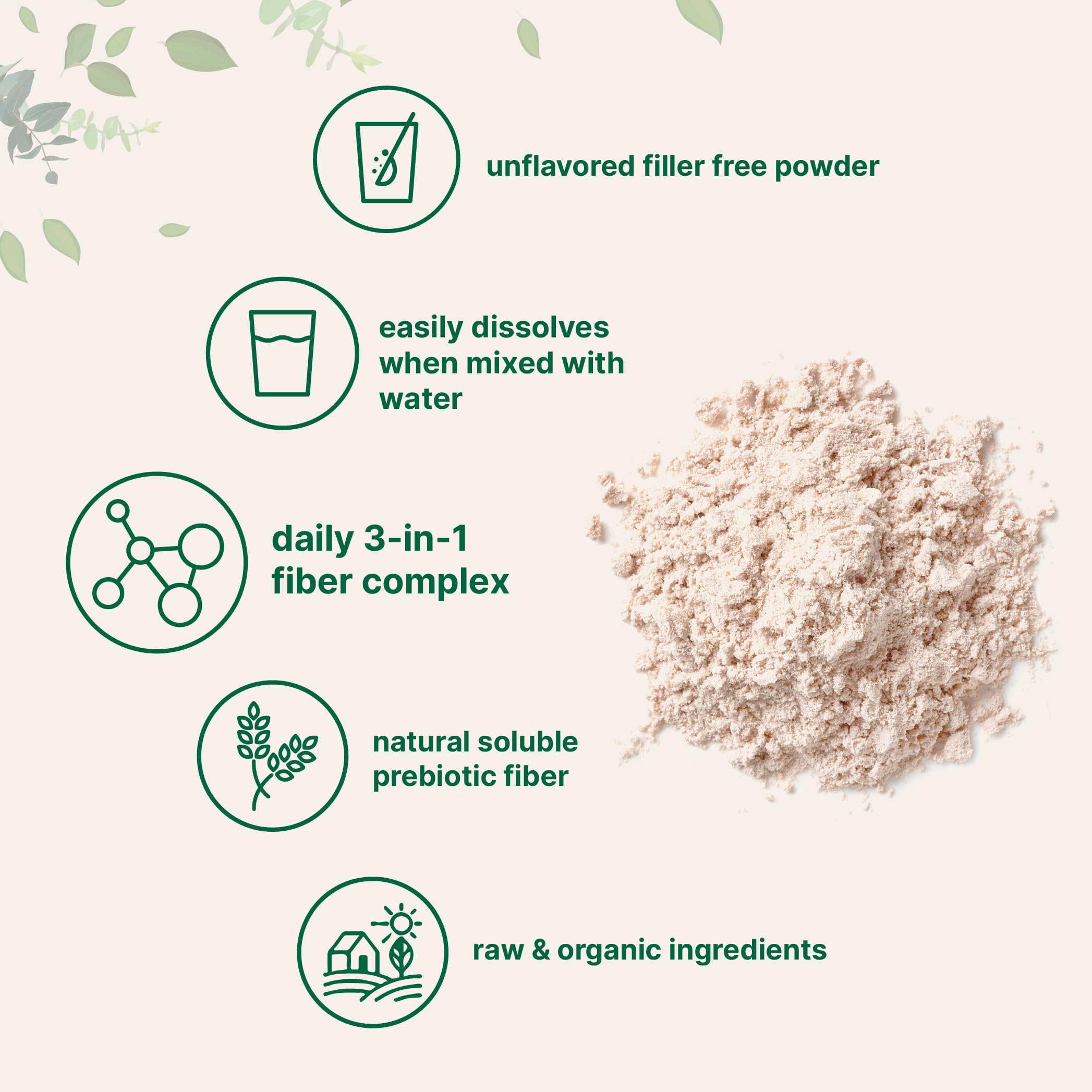 Fibra triple orgánica de Micro Ingredients mezclada en un smoothie sin sabor.
