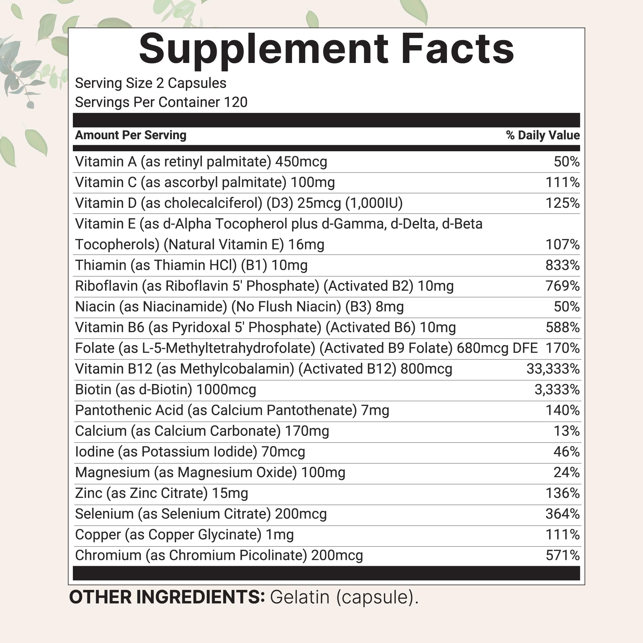 Micro Ingredients fórmula 19 en 1 para apoyo nutricional diario.