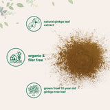 Micro Ingredients Ginkgo Biloba, mezcla en batidos para diario enfoque.