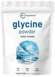 Glicina Micro Ingredients en polvo 1 kg, ideal para batidos.