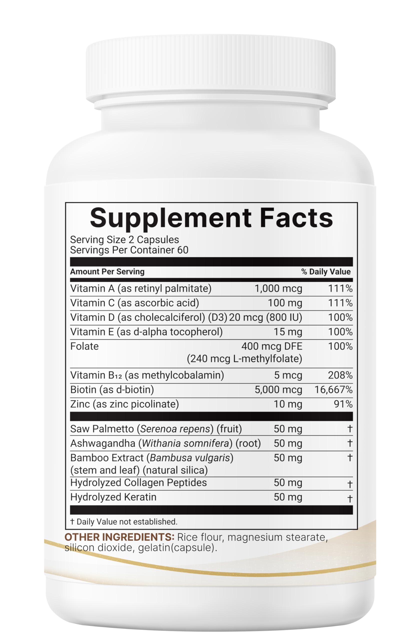 Hombre tomando Micro Ingredients para cuidado capilar