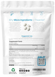 Micro Ingredients L-Teanina 400 mg: cápsulas suaves para absorción eficaz.