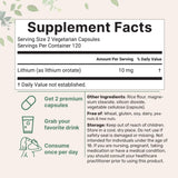 Litio Orotate de Micro Ingredients con absorción mejorada para mayor biodisponibilidad.