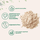 Micro Ingredients Maca Orgánica polvo, vitaminas y minerales para la dieta diaria.