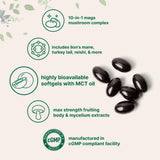 Micro Ingredients Mega Hongo, etiqueta frontal con información clara de la mezcla.