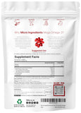 Micro Ingredients Mega Omega-3 en pouch para apoyo diario al bienestar.