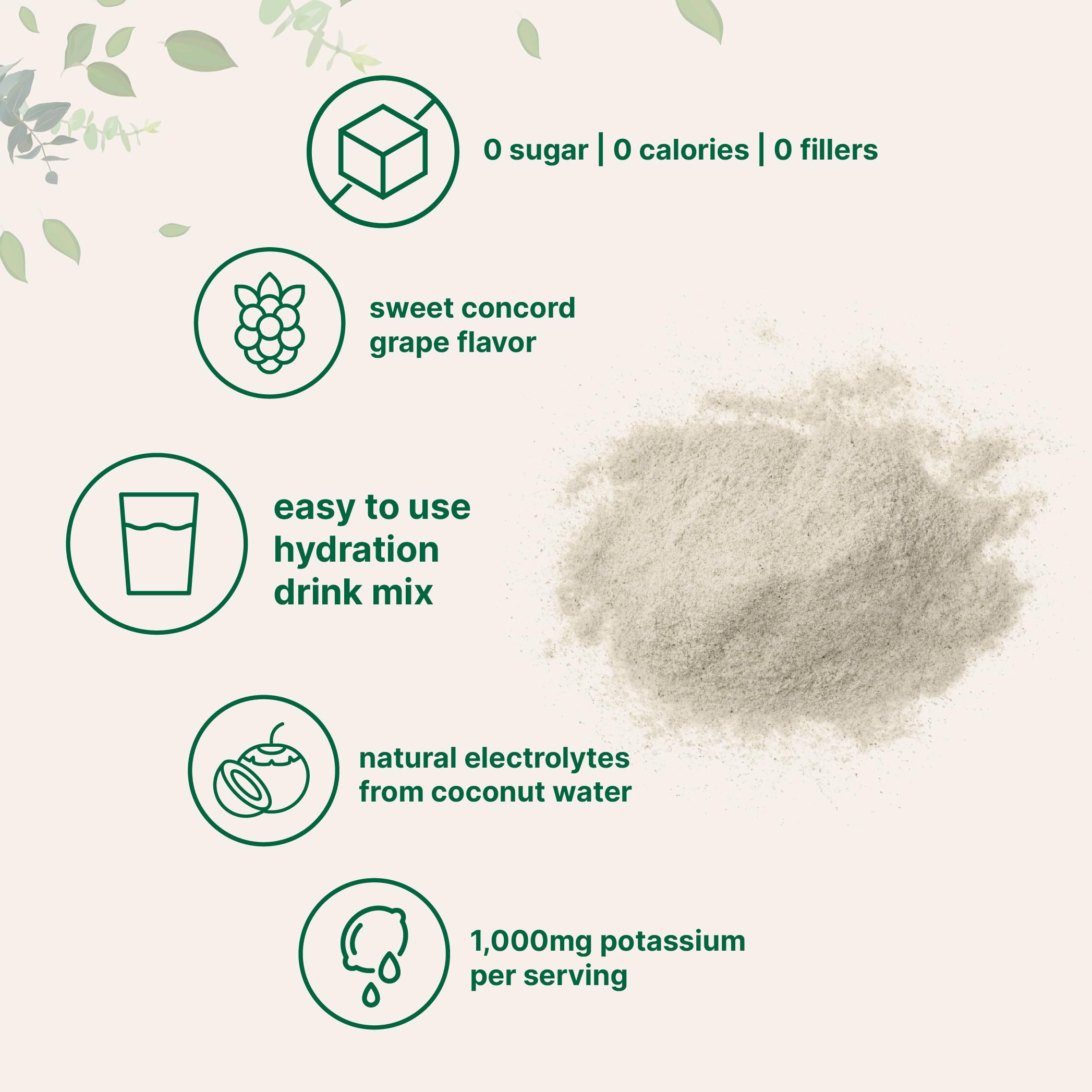 Micro Ingredients mezcla para hidratación se disuelve en agua