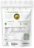 Micro Ingredients Moringa, cuchara medidora incluida para medir dosis.