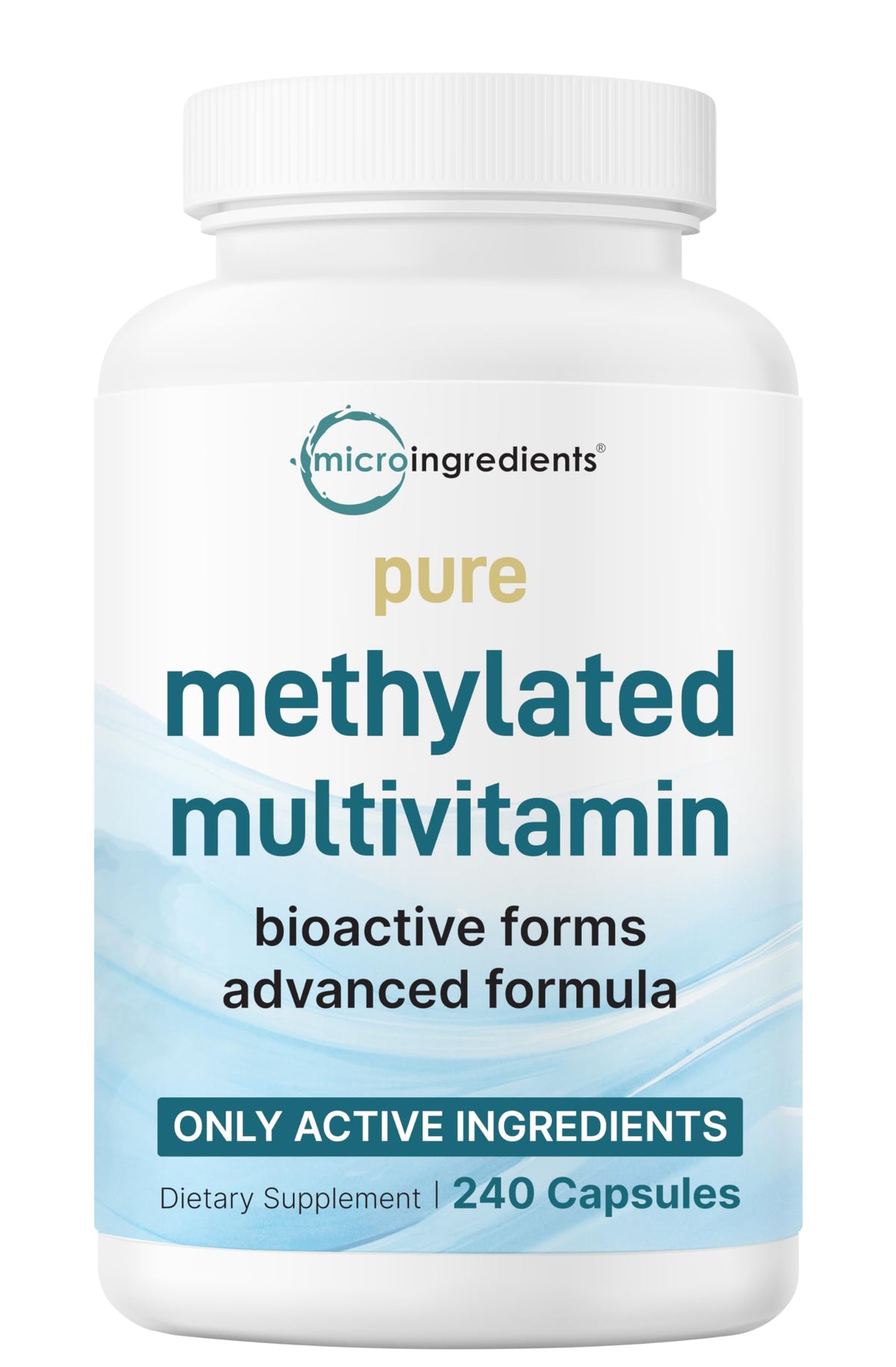 Micro Ingredients multivitamínico metilado en cápsulas de alta biodisponibilidad.