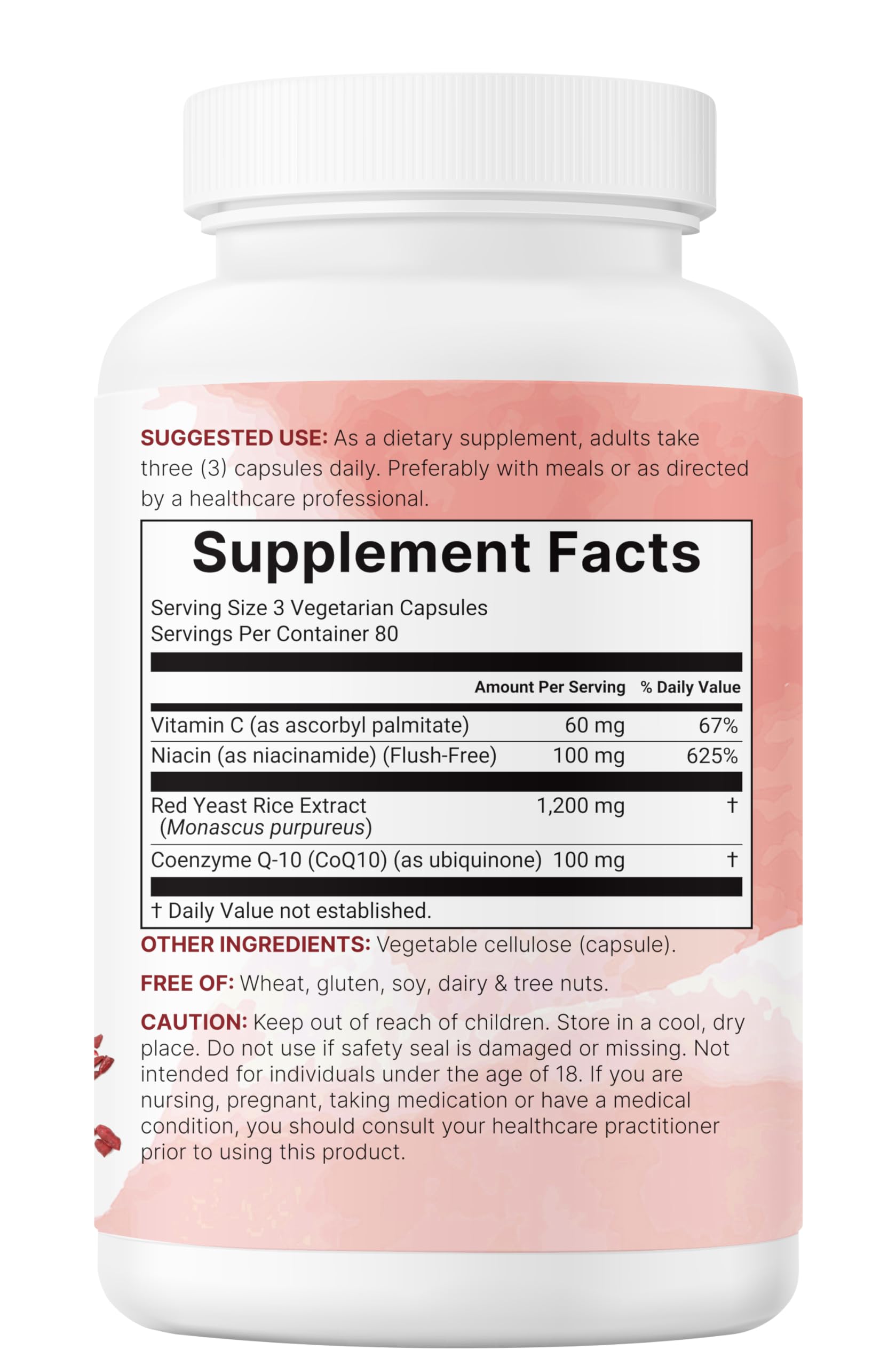 Niacina sin flujo de Micro Ingredients para balance diario suave.