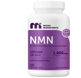 Micro Ingredients NMN Complejo frasco visible, apoyo NAD+ para energía diaria.
